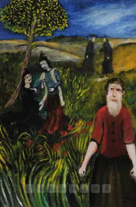 Sohail, Tasadduq (Artist). Figures In A Landscape, n.d. | Painting