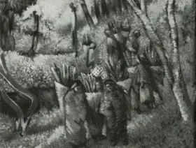 Misra, Hemanta (Artist). Wood Gatherers, n.d. | Painting