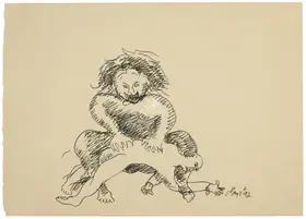 Bawa, Manjit (Artist). Untitled (Narasimha), 1992 | Drawing