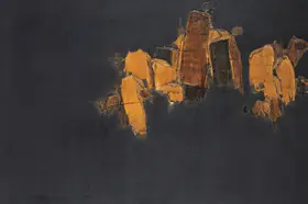 Qadri Sohan Artist Swan Lake Mixed media on canvas 1964 Painting FineArts 0022186