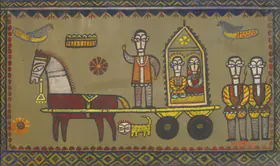Roy, Jamini (Artist). Untitled (Tonga), n.d. | Painting