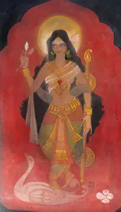 Manisha (Artist). Saraswati, n.d. | Painting