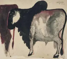 Pyne, Kartick Chandra (Artist). Bull, 1997 | Painting