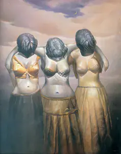 Kapoor, Wasim (Artist). Victims Ii, 1985 | Painting