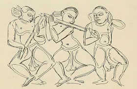 Chavda, Shiavax (Artist). A Frieze from Vishwanath Temple, Khajuraho, n.d. | Drawing