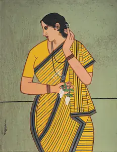 Shaw, Lalu Prasad (Artist). Woman, 1997 | Painting