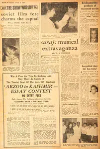 Krishnamurthy: Producer of Mammoth Movies. In <i>Blitz - India's Greatest Weekly.</i> p. 18. Bombay: R.K. Karanjia, 02 April 1966 | Film Review | CinemaEducation | 00142831