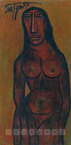 Souza, F.N. (Artist). Temple Dancer, 1957 | Painting