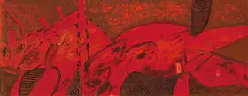 Souza, F.N. (Artist). Red Dream, 1966 | Painting