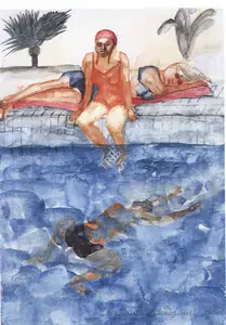 Malani, Nalini (Artist). A Fiive Star Hotel, Bombay, 1985 | Painting
