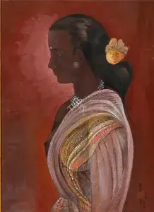 Dey, Manishi (Artist). Daughter of the Soil, 1956 | Painting