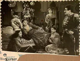 Dosani, A.J. (Producer), Teen Sardar, 1955 | Lobby Card