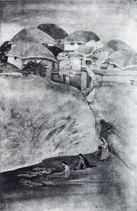 Chakravorty, Ramendranath (Artist). The Lake, n.d. | Painting