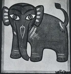 Roy, Jamini (Artist). The Elephant, n.d. | Painting