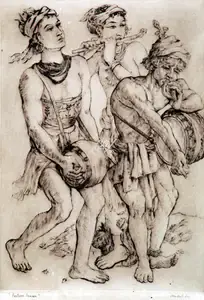 Dey, Mukul (Artist). Festive Season, n.d. | Graphic Art