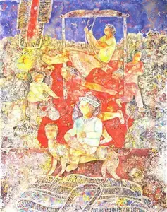 Burman, Sakti (Artist). A Certain Moment In Time, n.d. | Painting