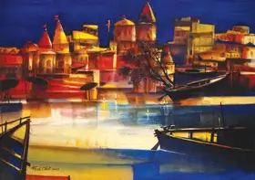Maity, Paresh (Artist). Illumination, 2005 | Painting