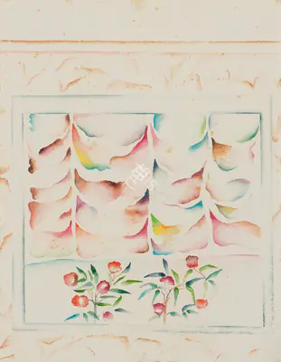 Khakhar, Bhupen (Artist). Untitled (View from a Window), c.1990s | Painting