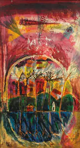 Pai, Laxman (Artist). Composition, 1962 | Painting