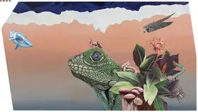 Banduri, Satadru Sovan (Artist). Life Is A Broken- Winged Bird... Suspend Chameleon Cannot Fly..., 2021 | Painting