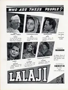 Mehboob (Producer), Lalaji, 1942 | Advertisement