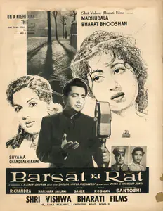 Santoshi, P.L. (Director), Barsaat Ki Raat, 1960 | Advertisement