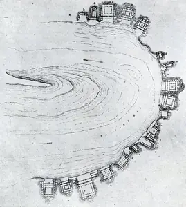 Unknown (Cartographer). General Plan of Ajanta Caves 1-28, n.d. | Map