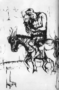 Biswas, Nikhil (Artist). Circus 4, 1955-60 | Drawing