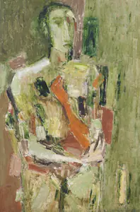 Mehta, Tyeb (Artist). Untitled (Figure), 1959 | Painting