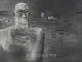 Broota, Rameshwar (Artist). Man, 1991 | Painting