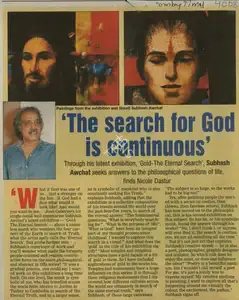Awchat, Subhash (Reporter). The Search for God is Continuous', 17 April 2008 | Newspaper Clipping | 00847877