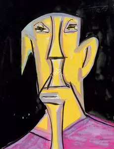 Souza, F.N. (Artist). Untitled, 1957 | Painting