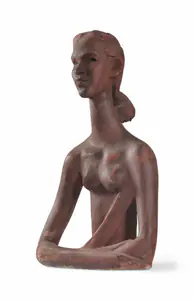 Chaudhuri, Sankho (Artist). Untitled (Mona Bendre), 1970 | Sculpture