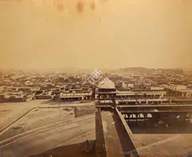 Bourne, Samuel (Photographer). A panoramic view of the city of Delhi, Mid 1860s | Antiquarian Photograph