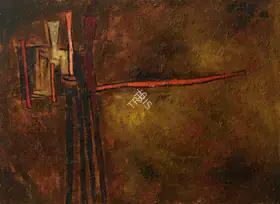 Gujral, Satish (Artist). Crucifixion, 1962 | Painting
