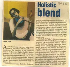 Singh, Daljeet (Reporter). Holistic Blend, 07 October 2008 | Newspaper Clipping | 00847920
