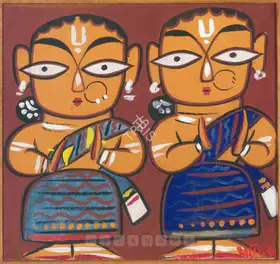 Roy, Jamini (Artist). Untitled (Two Women), 1950s | Painting