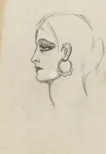 Sher-Gil, Amrita (Artist). Untitled, circa 1930 | Drawing