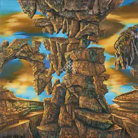 Kumar, Sanjay (Artist). The Hanging Rocks, n.d. | Painting