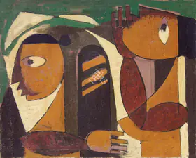 De, Biren (Artist). Figures, 1957 | Painting