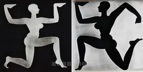 Mistry Dhruva Artist Spatial Diagram B Spatial Diagram Female B Metal on board 2005-2006 Painting 00880988