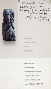 Exhibition of their Recent Paintings and Sculptures, 2004 | Group Exhibition Invitation | 00858798