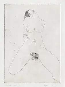 Souza, Karen (Artist). Untitled (Nude), 1976 | Graphic Art