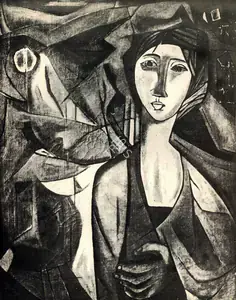Ramkumar (Artist). Woman, 1956 | Painting