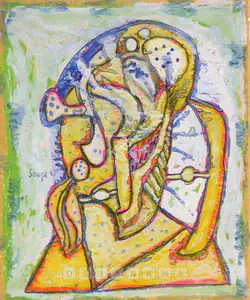 Souza, F.N. (Artist). Head, 1967 | Painting