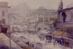 Sarkar, Samiran (Artist). Rickshaw, 2002 | Painting
