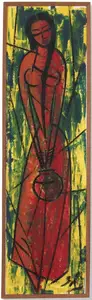 Shrinivas (Artist). Untitled (Lady with Bowl), n.d. | Painting