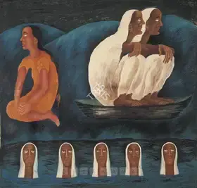 Caur, Arpana (Artist). Time Image, 1988 | Painting