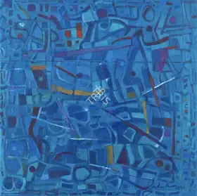 Kudallur, Achutan (Artist). Blue, 2021 | Painting