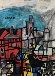 Souza, F.N. (Artist). Untitled, 1985 | Painting